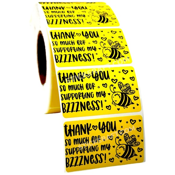 Thank you so much for supporting my business | Thank You Stickers for Packaging - Picture 3 of 5